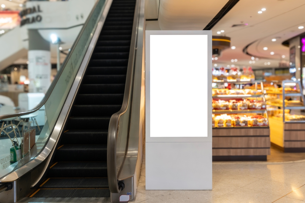 Create,Eye-catching,Advertisements,Mockup,Of,A,Digital,Signage,Display,On